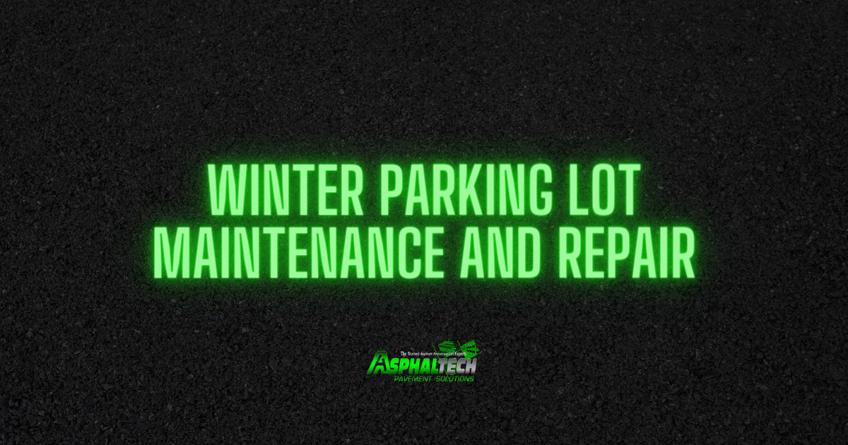 Winter Parking lot Maintenance and Repair